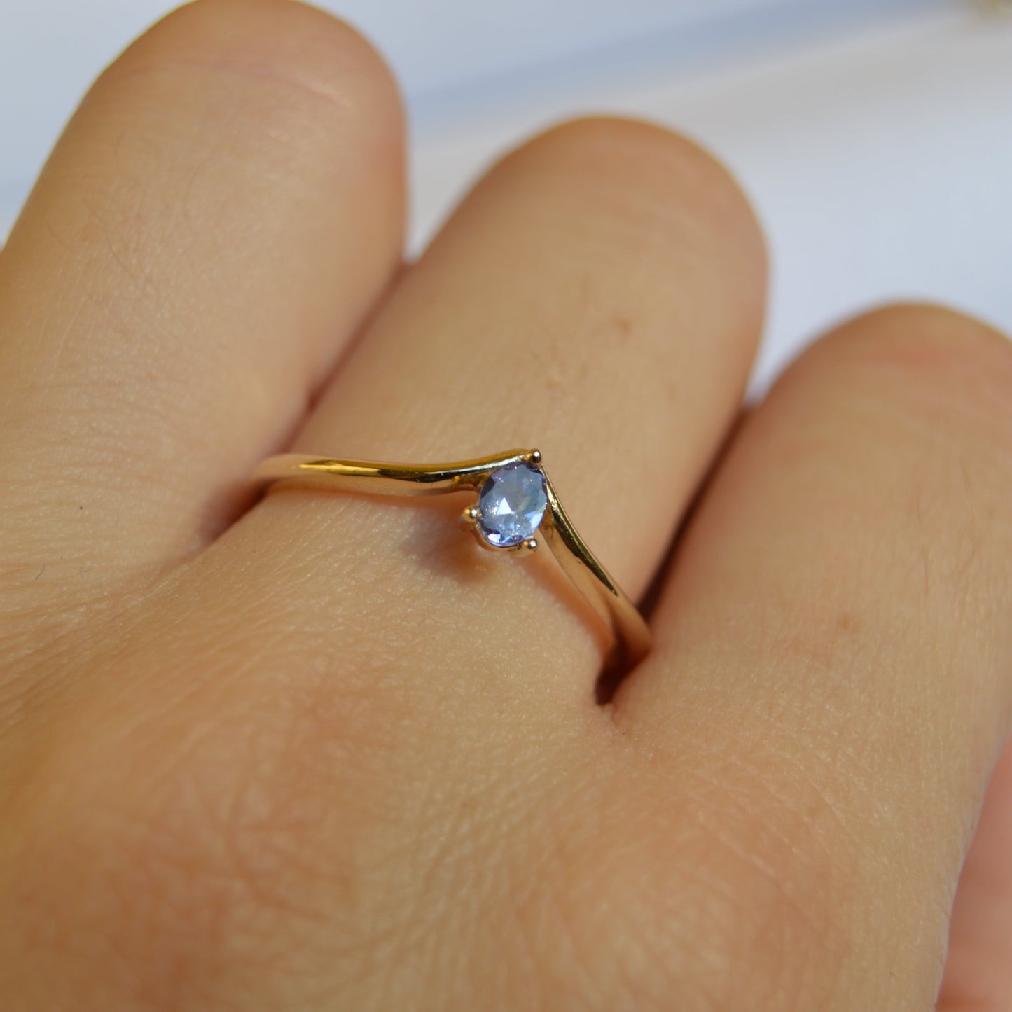 Anillo Aurora con Tanzanita
