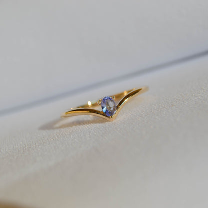 Anillo Aurora con Tanzanita