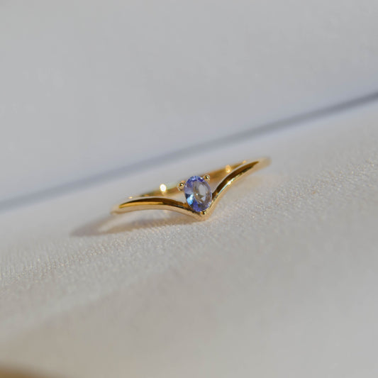 Anillo Aurora con Tanzanita