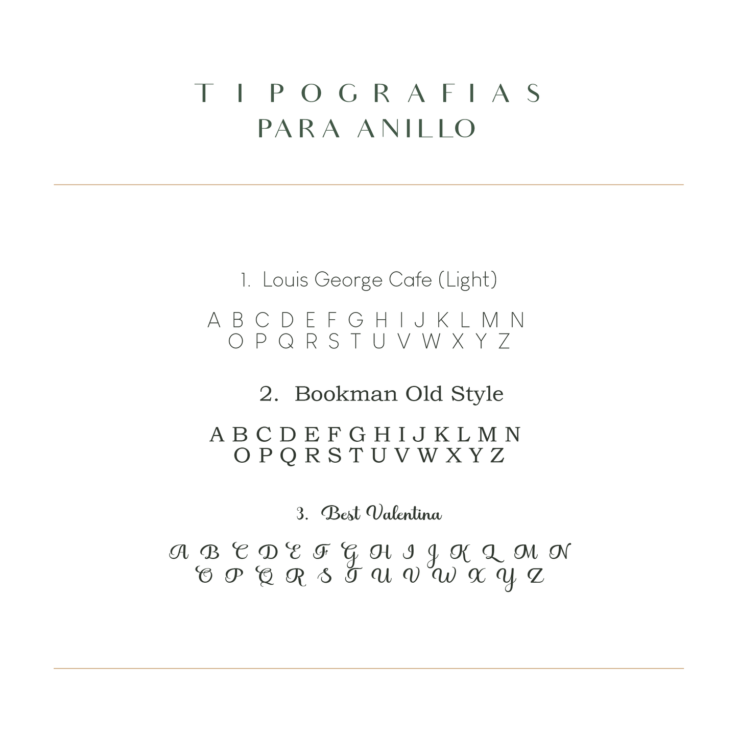 Anillo Signet Inicial