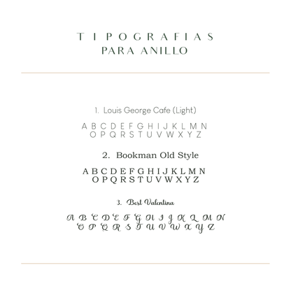 Anillo Signet Inicial